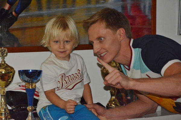 Иван Скобрев с сыном Филиппом