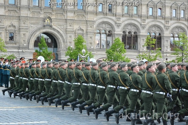 Репетиция парада Победы 7 мая 2016 г. Фото: Сергей Акулич